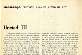 UNCTAD III  [artículo].