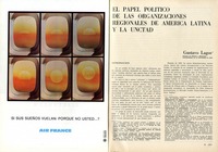 El papel político de las organizaciones regionales de América Latina y la UNCTAD  [artículo] Gustavo Lagos.