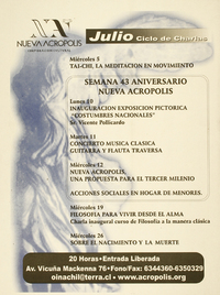 [Actividades culturales] Nueva Acrópolis Corporación Cultural