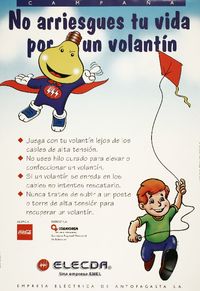 Campaña no arriesgues tu vida por un volantín