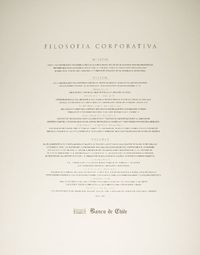 Filosofía corporativa Banco de Chile.