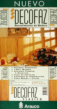 Nuevo decofaz revestimiento de madera.