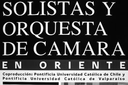 Solistas y orquestas de cámara en oriente