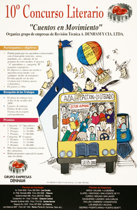 10° concurso literario "Cuentos en movimiento" organiza grupo de empresas de Revisón Técnica a. Denham y Cía. Ltda..