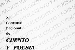 X concurso nacional de cuento y poesía Javiera Carrera 1987.