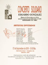 Concierto solidario Eduardo González.