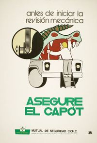 Antes de iniciar la revisión mecánica asegure el capot.