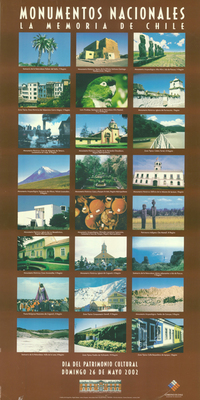 Monumentos nacionales la memoria de Chile día del patrimonio cultural de Chile domingo 26 de mayo de 2002.