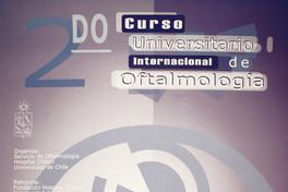 2do curso universitario internacional de oftalmología 18 - 20 de julio 2002 Hotel Hyatt.