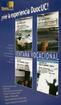 ¡Vive la experiencia Duoc UD! ventana vocacional.