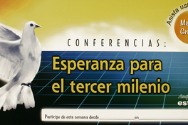 Conferencias esperanza para el tercer milenio.