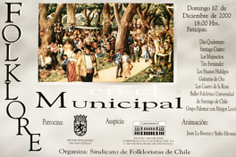Folklore en el Municipal domingo 10 de diciembre de 2000 18 hrs.