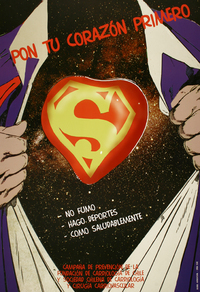 Pon tu corazón primero no fumo - hago deportes - como saludablemente.