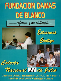 Fundación damas de Blanco ... enfermo y me visitásteis...: colecta nacional 21 de julio.
