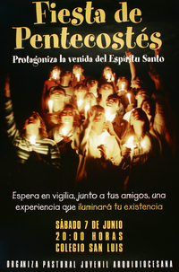 Fiesta de Pentecostés protagoniza la venida del Espíritu Santo.