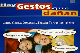 Hay gestos que dañan y hay gestos que estimulan campaña de gobierno por un buen trato para los niños.