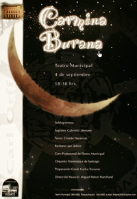 Carmina Burana Teatro Municipal 4 de septiembre.