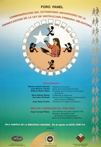 Foro panel conmemoración del octogésimo aniersario de la promulgación de la ley de instrucción primaria obligatoria.