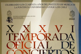 XXXVI temporada oficial de conciertos UC 2000