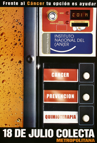 Frente al cáncer tu opción es ayudar 18 de julio colecta metropolitana.