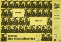 Faltan santos agosto : mes de la solidaridad.