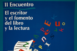 II encuentro el escritor y el fomento del libro y la lectura 12 al 14 de noviembre 1997.