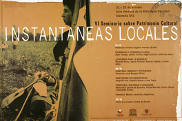 VI seminario sobre patrimonio cultural instantáneas locales.