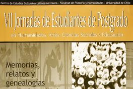 VII jornadas de estudiantes de postgrado en humanidades, artes, ciencias sociales y educación.
