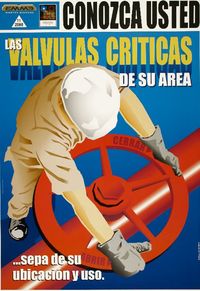 Conozca Usted las válvulas críticas de su área ... sepa de su ubicación y uso.
