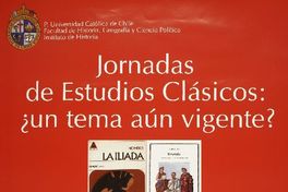 Jornadas de Estudios Clásicos ¿un tema aún vigente?.