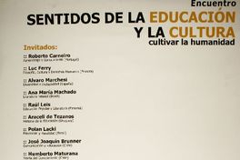 Encuentro sentidos de la educación y la cultura cultivar la humanidad.
