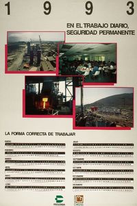 La forma correcta de trabajar en el trabajo diario, seguridad permanente.