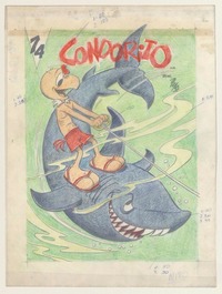 Condorito 74  [original de arte] René Ríos Boettiger ; seudónimo: Pepo.