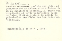 [Tarjeta], 1968 sep. 3 Concepción, Chile <a>Biblioteca Nacional de Chile