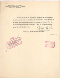 [Recibo], 1940 feb. 9 Santiago, Chile <a> Biblioteca Nacional de Chile