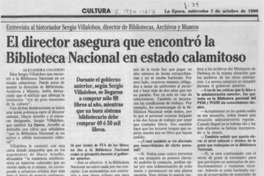 El director asegura que encontró la Biblioteca Nacional en estado calamitoso (entrevista)