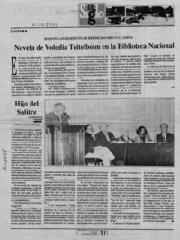 Novela de Volodia Teitelboim en la Biblioteca Nacional  [artículo] F. Q.