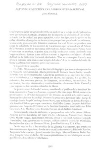 Alfonso Calderón en la Biblioteca Nacional