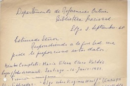 [Carta] 1968 sep. 8, Santiago, Chile [a] Biblioteca Nacional de Chile