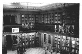 [Biblioteca Nacional. Sala de lectura de la Biblioteca Americana de Diego Barros Arana, vista general]