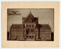 [Dibujo del proyecto del edificio de la "Biblioteca Nacional"]