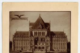 [Dibujo del proyecto del edificio de la "Biblioteca Nacional"]