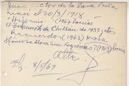 [Carta] 1969 may. 8, Santiago, Chile [a] Biblioteca Nacional de Chile