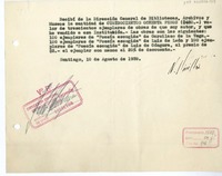 [Recibo] 1939 agosto 10, Santiago, Chile [a] Biblioteca Nacional de Chile  [manuscrito] Norberto Pinilla.