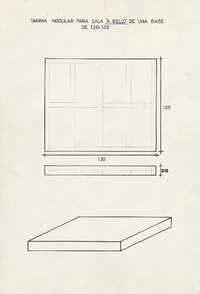 [Diseño tarima modular Sala Cervantes y Sala Andrés Bello].
