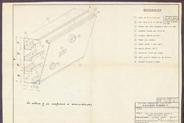 [Plano ducto para instalación interiores de oficina por zócalo o muro]   S. H. Catalán H., proyectista.